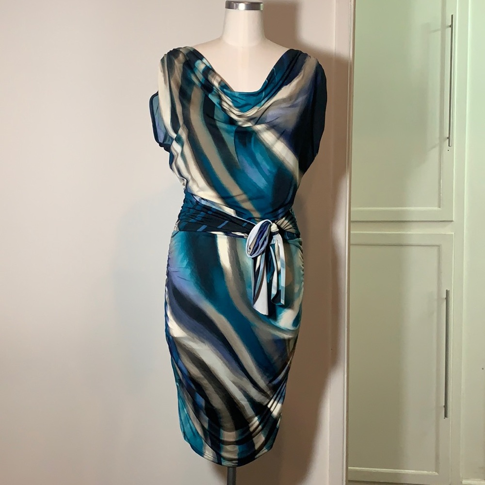 S-Twelve Tie Ruched Dress